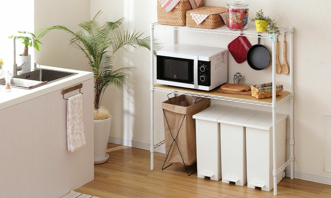 ゴミ箱上ラック・キッチンボード | ルミナススチールラック公式通販