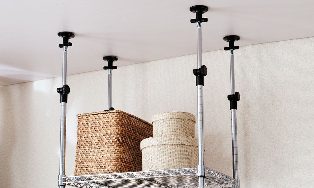 突っ張りテンションラック | ルミナススチールラック公式通販