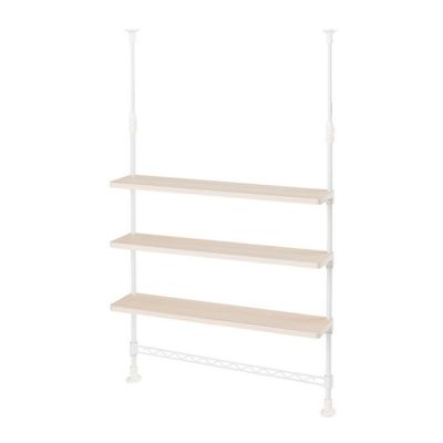 突っ張りラック 幅75cm 7段 ルミナスノワール スチールラック 幅78×奥行27.5×高さ220-280cm NO76-7T |  ルミナスクラブショップ
