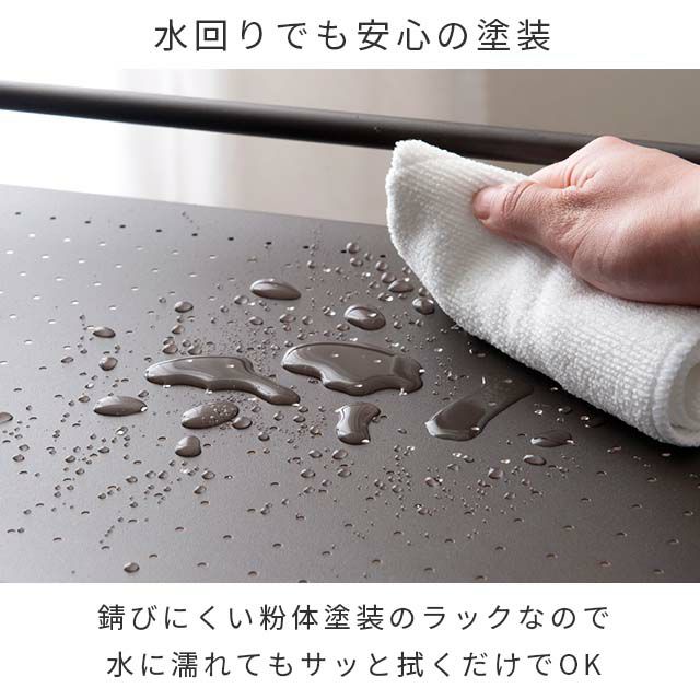 キッチンラック 幅45cm 2段 ワゴン おしゃれ 幅43×奥行29.5×高 キッチンラック 幅45cm 2段 ワゴン おしゃれ 幅43×奥行29.5×高