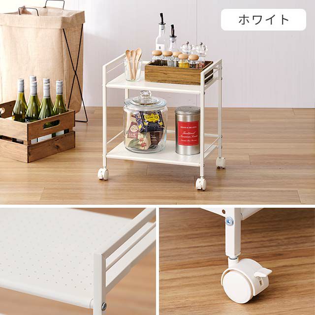 キッチンラック 幅45cm 2段 ワゴン おしゃれ 幅43×奥行29.5×高 キッチンラック 幅45cm 2段 ワゴン おしゃれ 幅43×奥行29.5×高