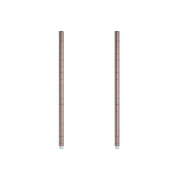 延長用ポール ルミナスブラック ポール径19mm スチールラック