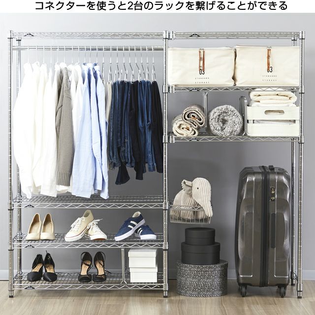 ラック連結コネクター ルミナス スチールラック ポール径25mm用パーツ