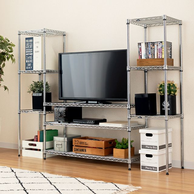 スチールラック 幅45cm 4段 ルミナスライト スチールラック 幅44.5