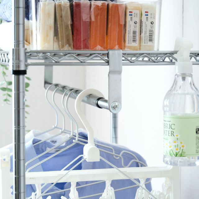 ハンガーラック 幅85cm 3段 ルミナスライト スチールラック 幅84.5