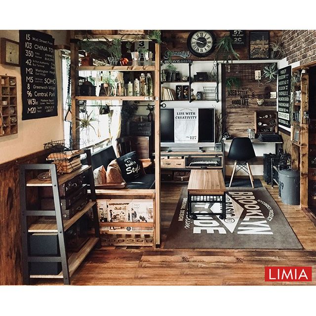 オープンラック 幅60cm 4段 ベルーモ ヴィンテージ調 幅60×奥行34×高さ