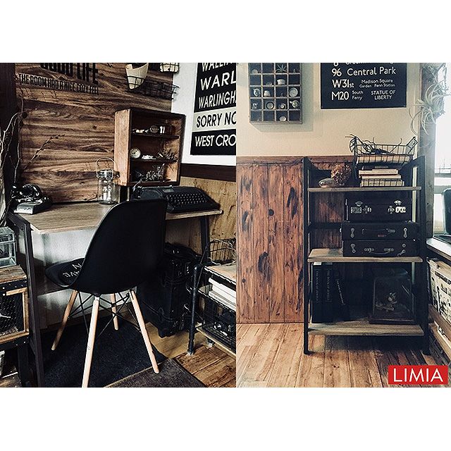 オープンラック 幅60cm 3段 ベルーモ ヴィンテージ調 幅60×奥行34×高さ