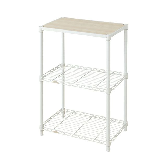 スチールラック 幅60cm 3段 ルミナスラテ 幅61×奥行41×高さ90cm LL6090