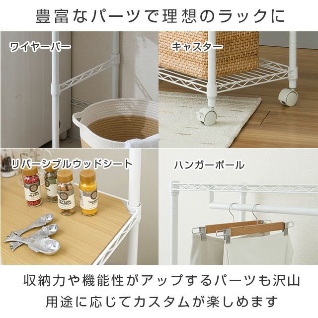 送料無料】キタジマ スチールラック スマートラック ホワイト