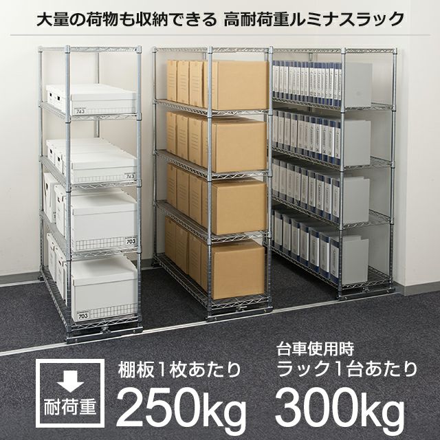 スチールラック 幅150cm 5段 ルミナスレギュラー 3台セット スチールラック 幅150cm 5段 ルミナスレギュラー 3台セット