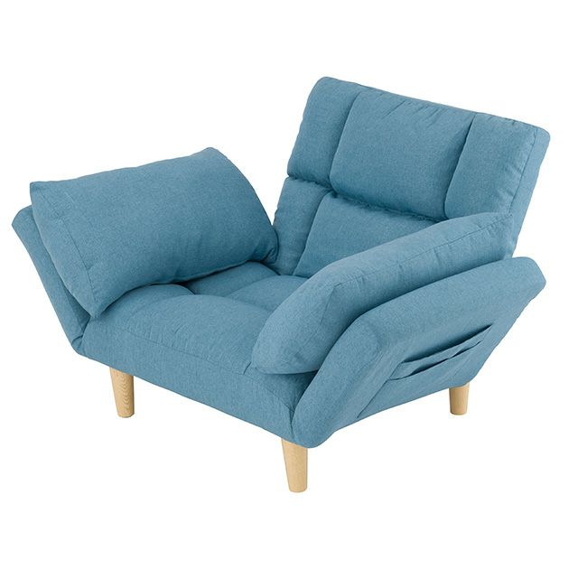 ソファ 1人掛け 幅93-143cmx奥73-91cm×高さアジャスター装着時:49-55cm