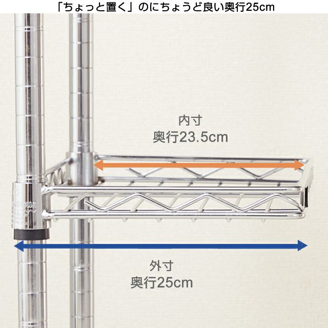 スチールハーフシェルフ 幅60cm ルミナスレギュラー スチール