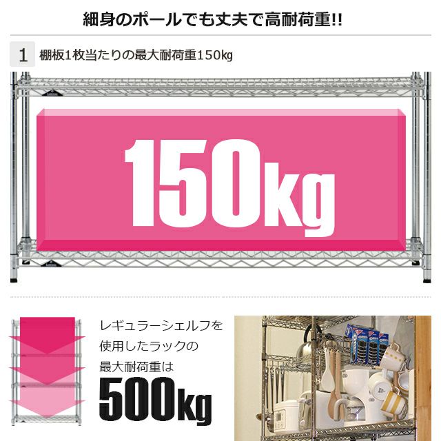 スチールシェルフ 幅89.5×奥行24.5cm ルミナスライト スチールラック